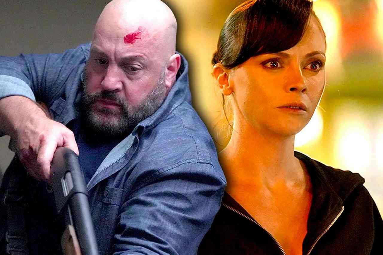 Guns Up Movie Stars Kevin James and Christina Ricci on John Wick Comparisons & the Jobs They Hated
